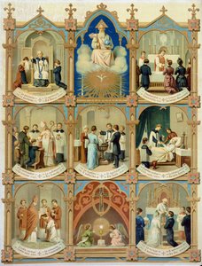 Les sept sacrements - French School